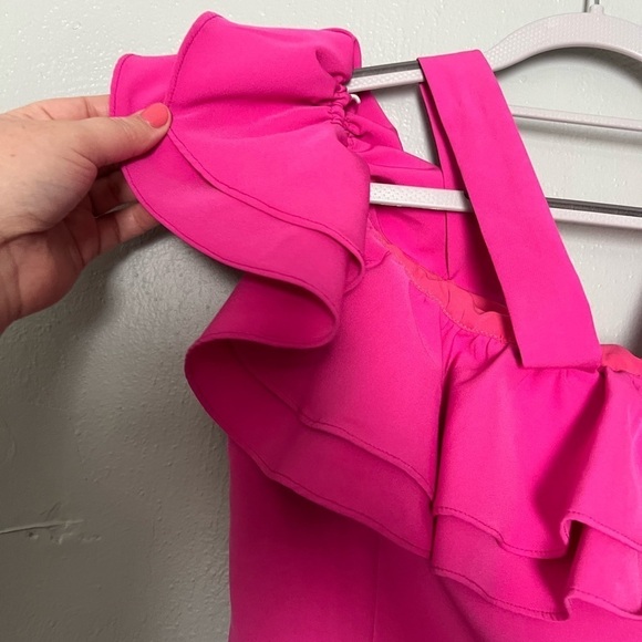 True Decadence petite hot pink jumpsuit - Picture 7 of 8